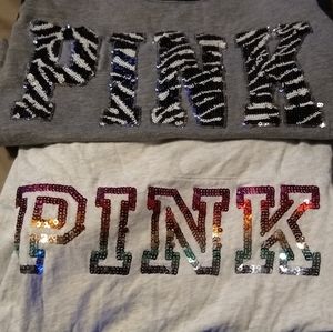 Pink vs bling shirts